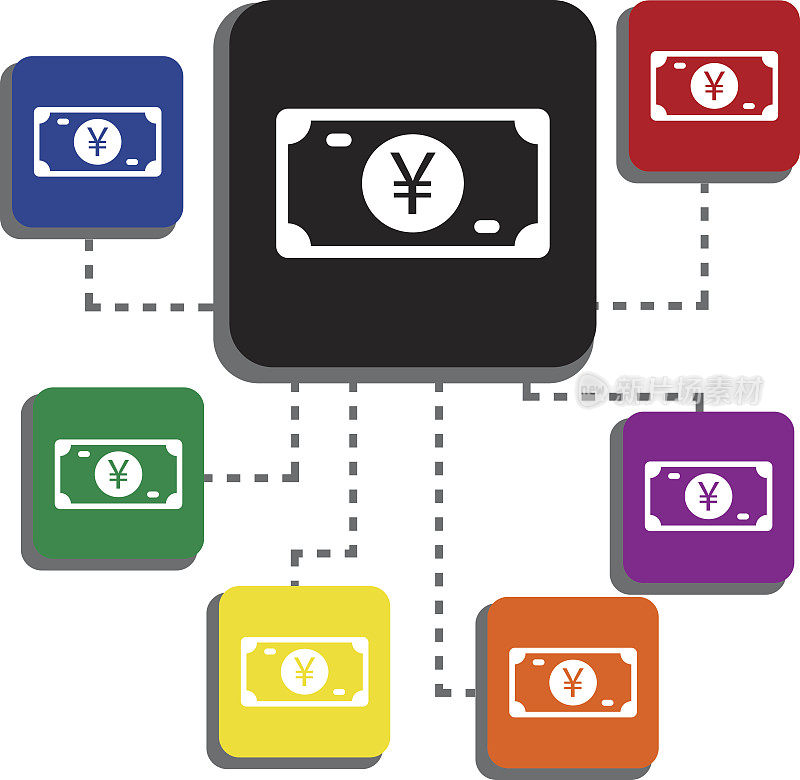 Yen Paper Money Single Icon